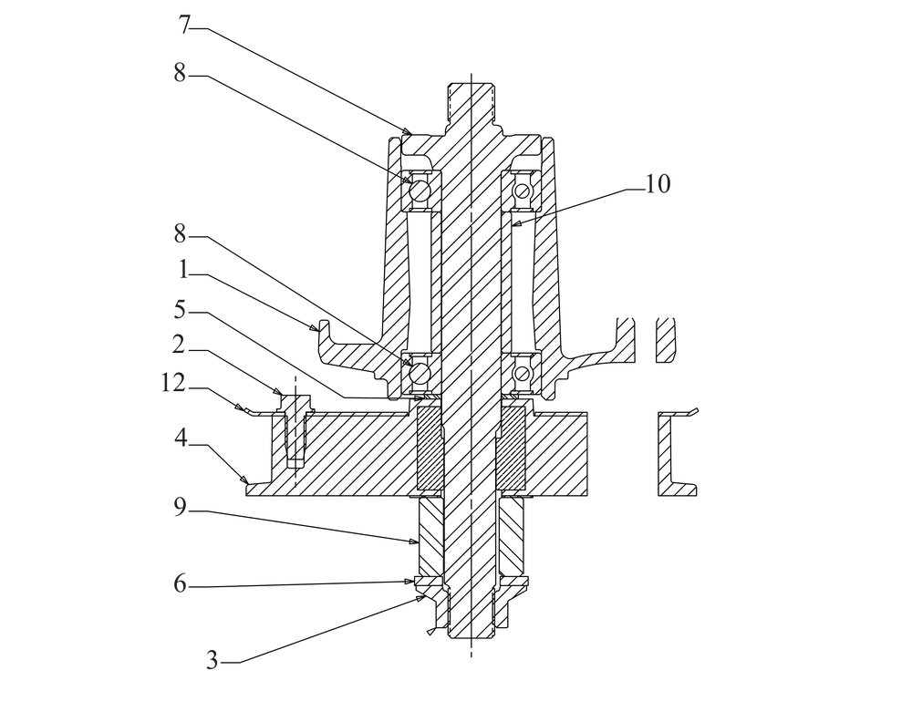 Deck Driven Spindle Diagram and Parts List for CC760ES (12AE76JU010)(2016) Cub Cadet Lawn Mower